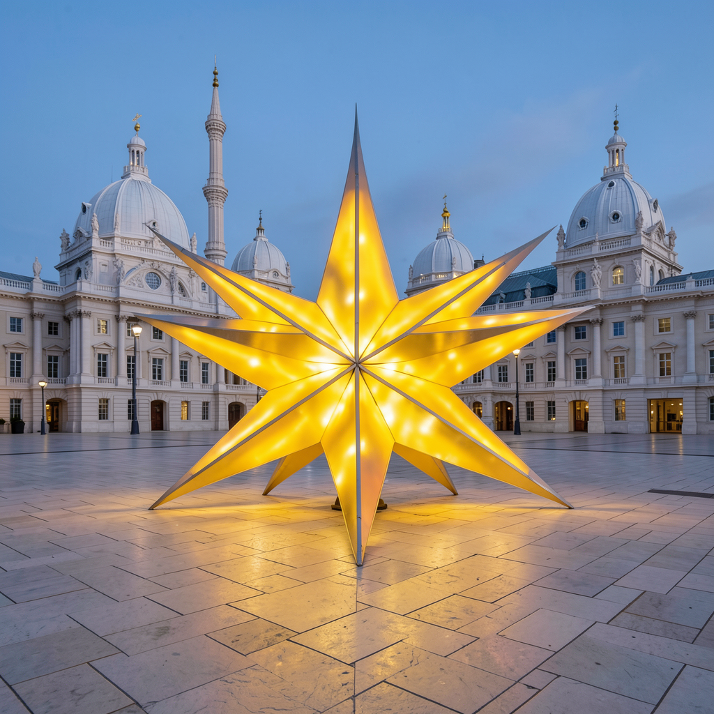 Glowing Nova star sculpture to light up Brighton's new Pavilion Square